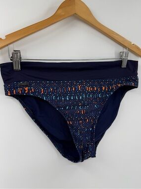 Lole Mojito Printed High Waist Bikini Bottom | Navy Multi | Medium